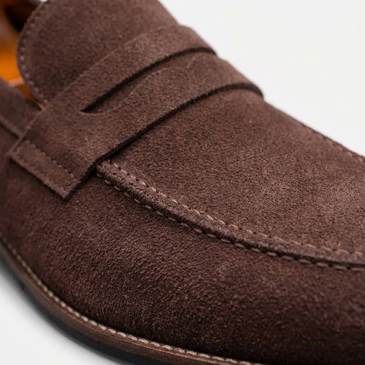 Patrycja | Loafersy z zamszową stóp­ką