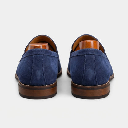 Patrycja | Loafersy z zamszową stóp­ką