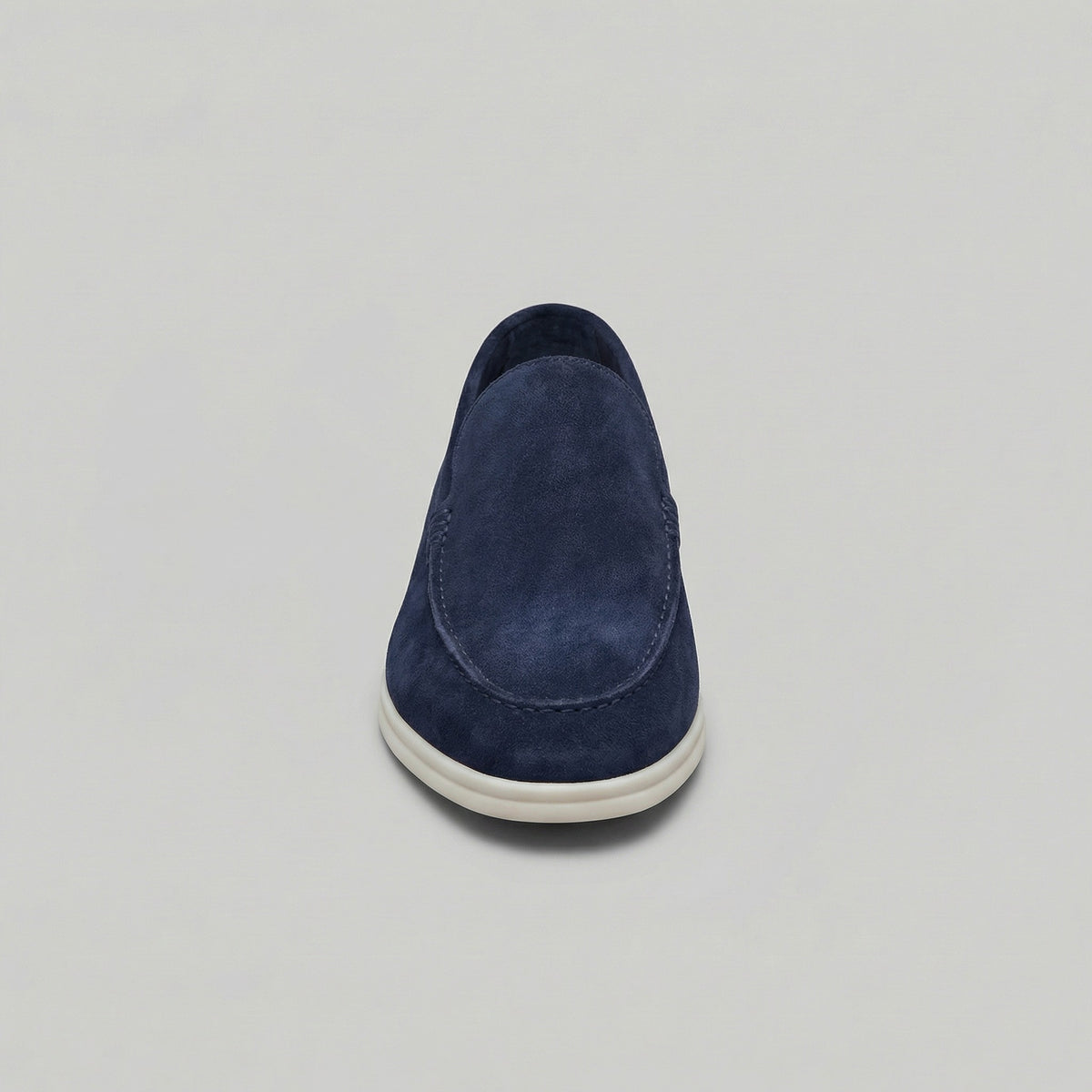 Patrycja | Loafersy ze skóry zamszowej