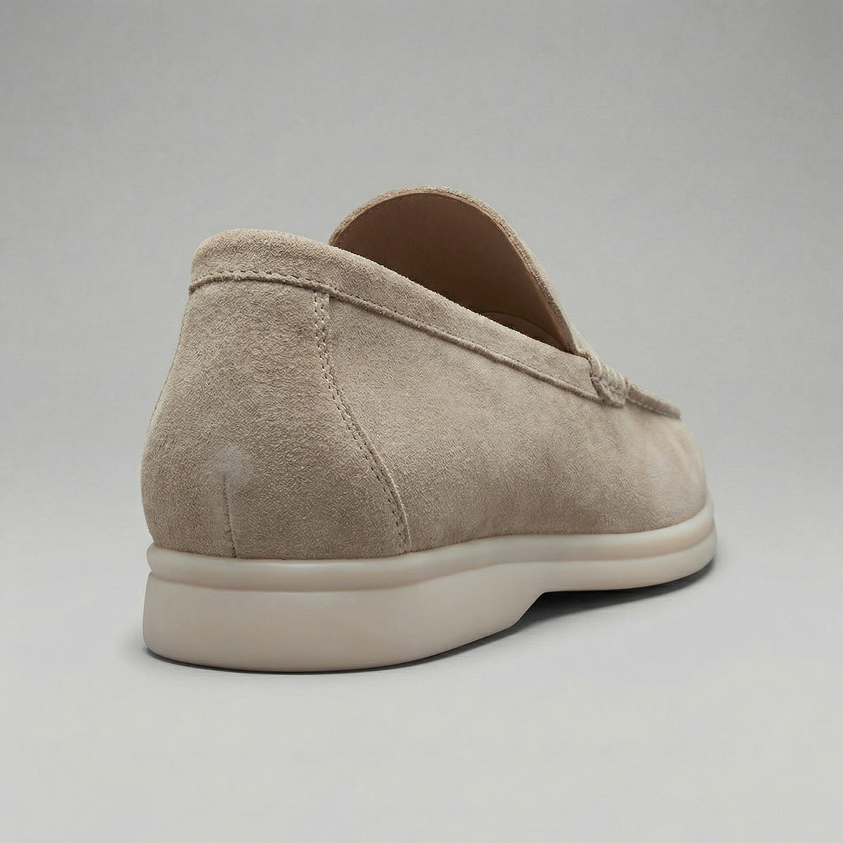 Patrycja | Loafersy ze skóry zamszowej