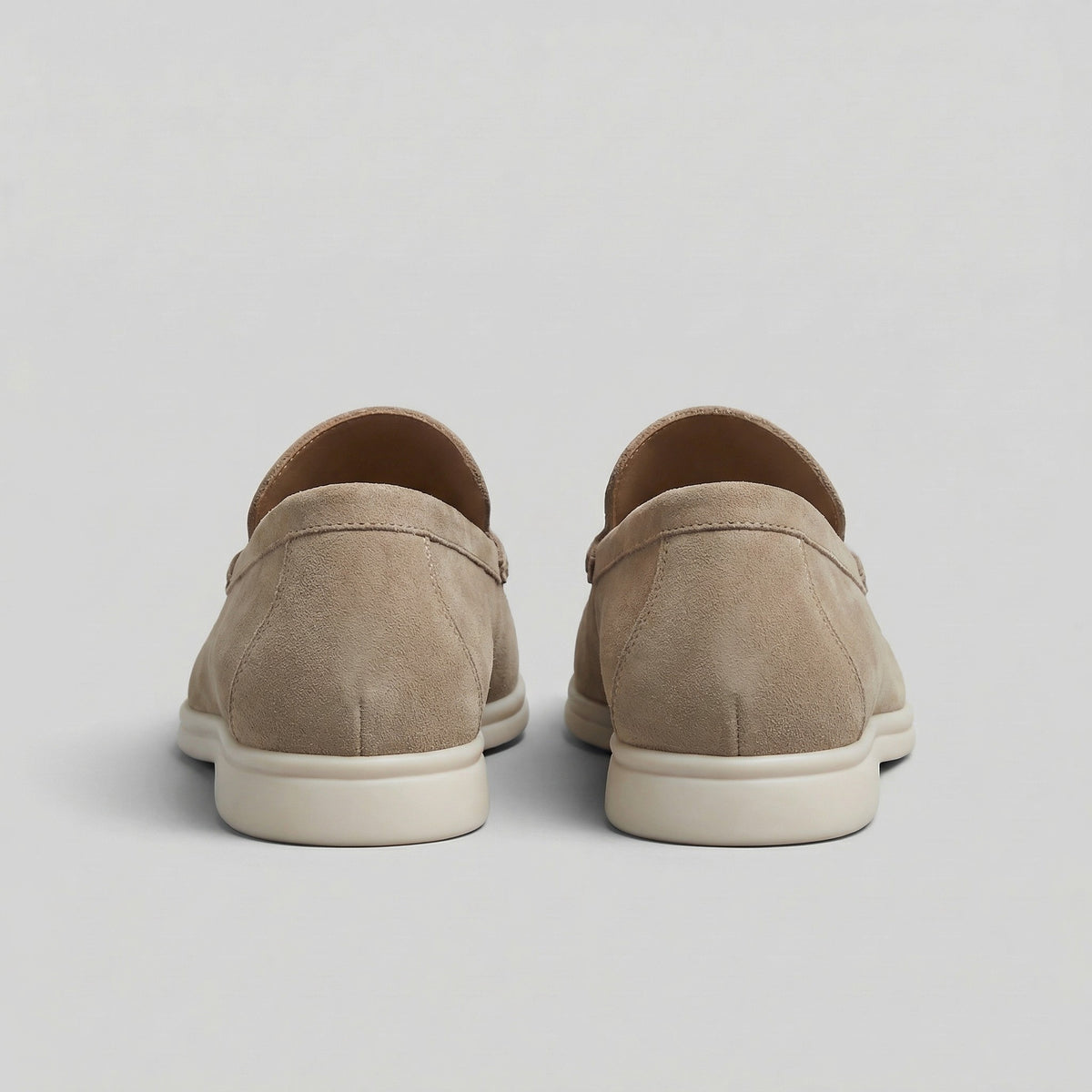 Patrycja | Loafersy ze skóry zamszowej
