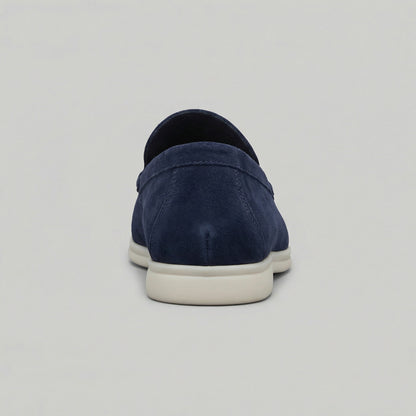 Patrycja | Loafersy ze skóry zamszowej