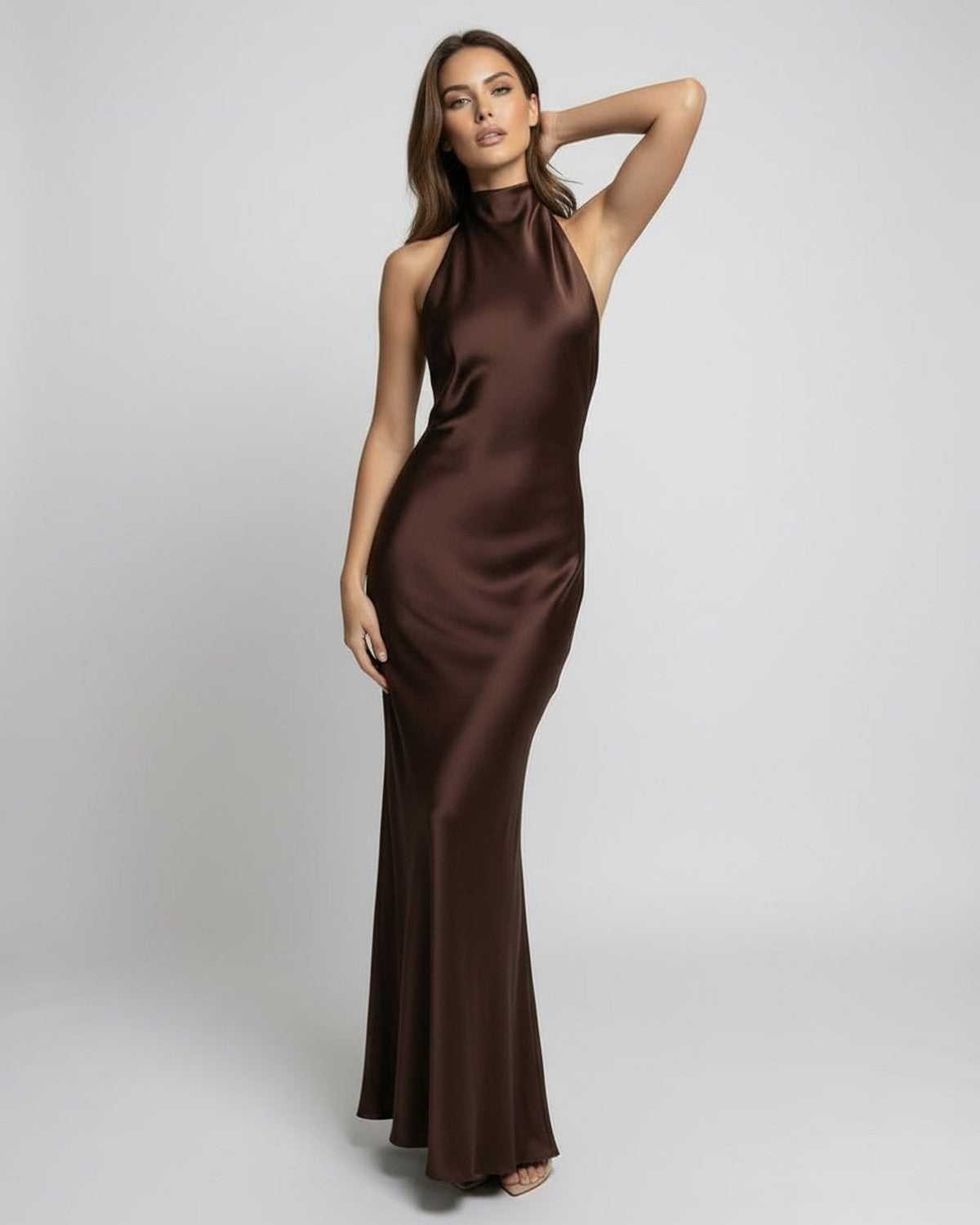 Roza | Maxi-jurk met halterhals
