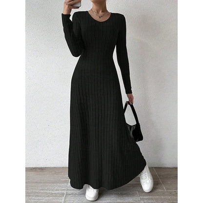 Sonia | Maxi-jurk met ribstructuur