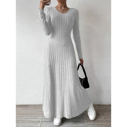 Sonia | Maxi-jurk met ribstructuur