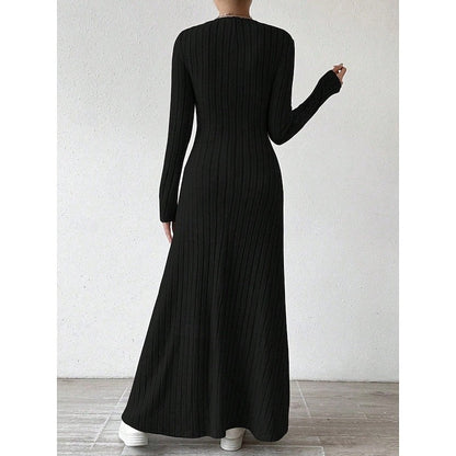 Sonia | Maxi-jurk met ribstructuur