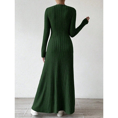 Sonia | Maxi-jurk met ribstructuur