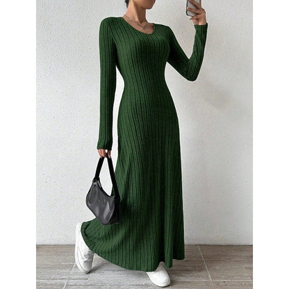 Sonia | Maxi-jurk met ribstructuur