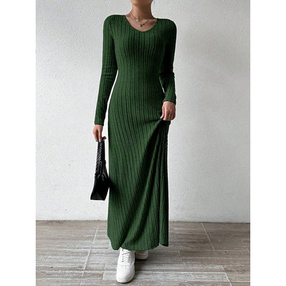 Sonia | Maxi-jurk met ribstructuur