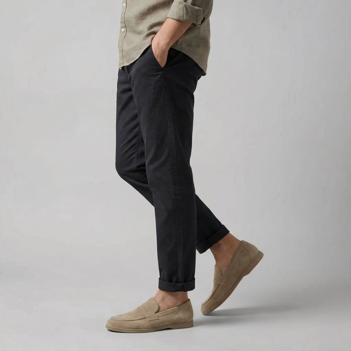 Tomek | Mokasyny z zamszu penny loafers