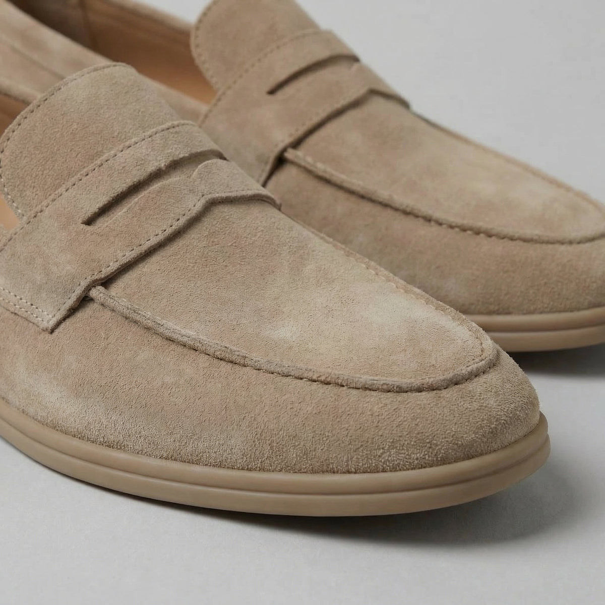 Tomek | Mokasyny z zamszu penny loafers