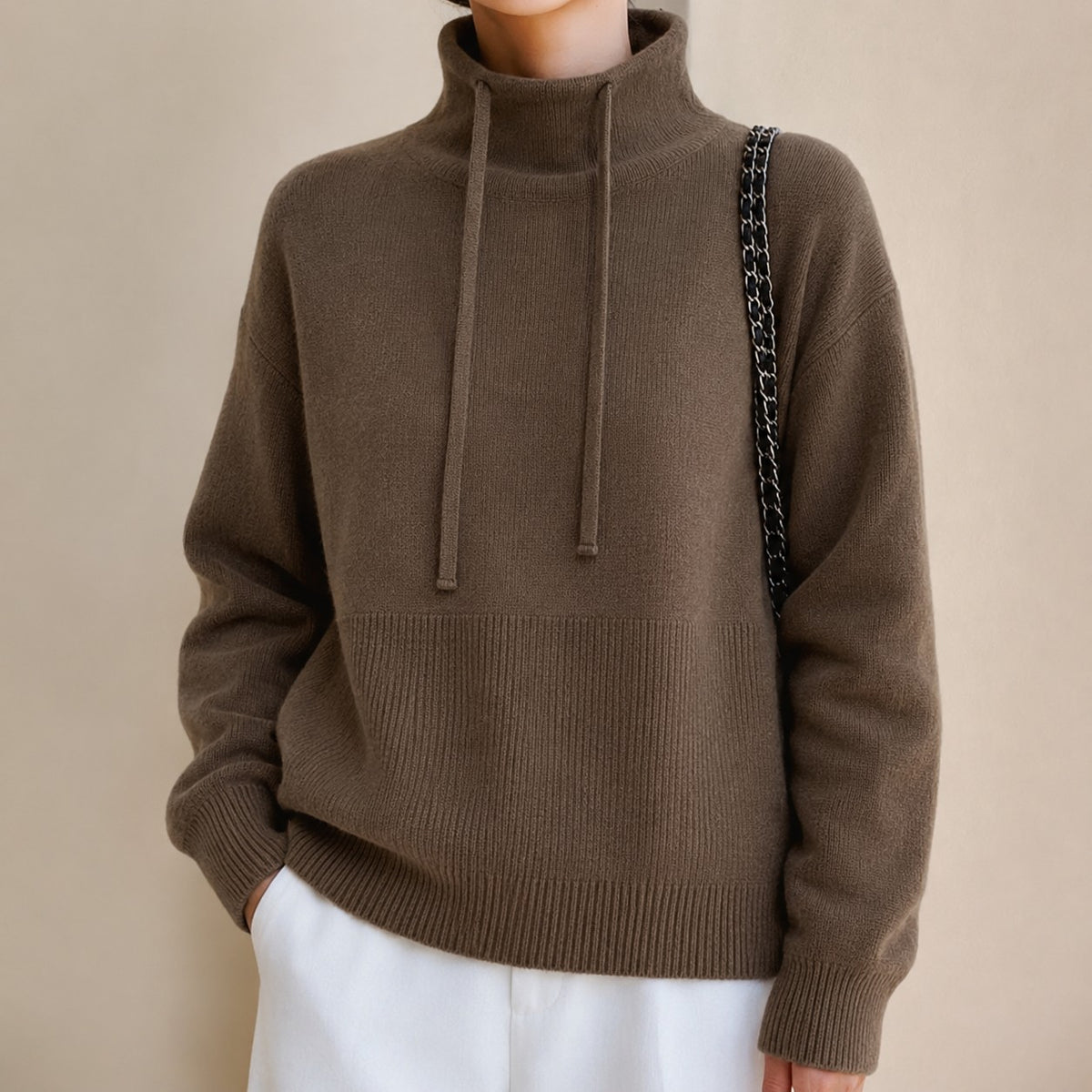 Urszula | Oversizowy sweter z kapturem