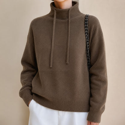 Urszula | Oversizowy sweter z kapturem
