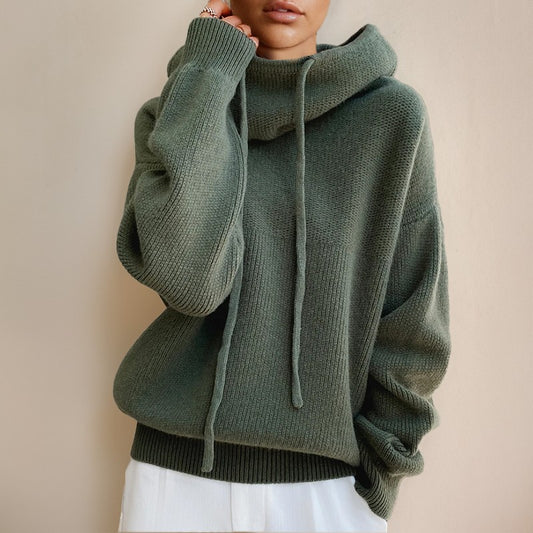 Urszula | Oversizowy sweter z kapturem