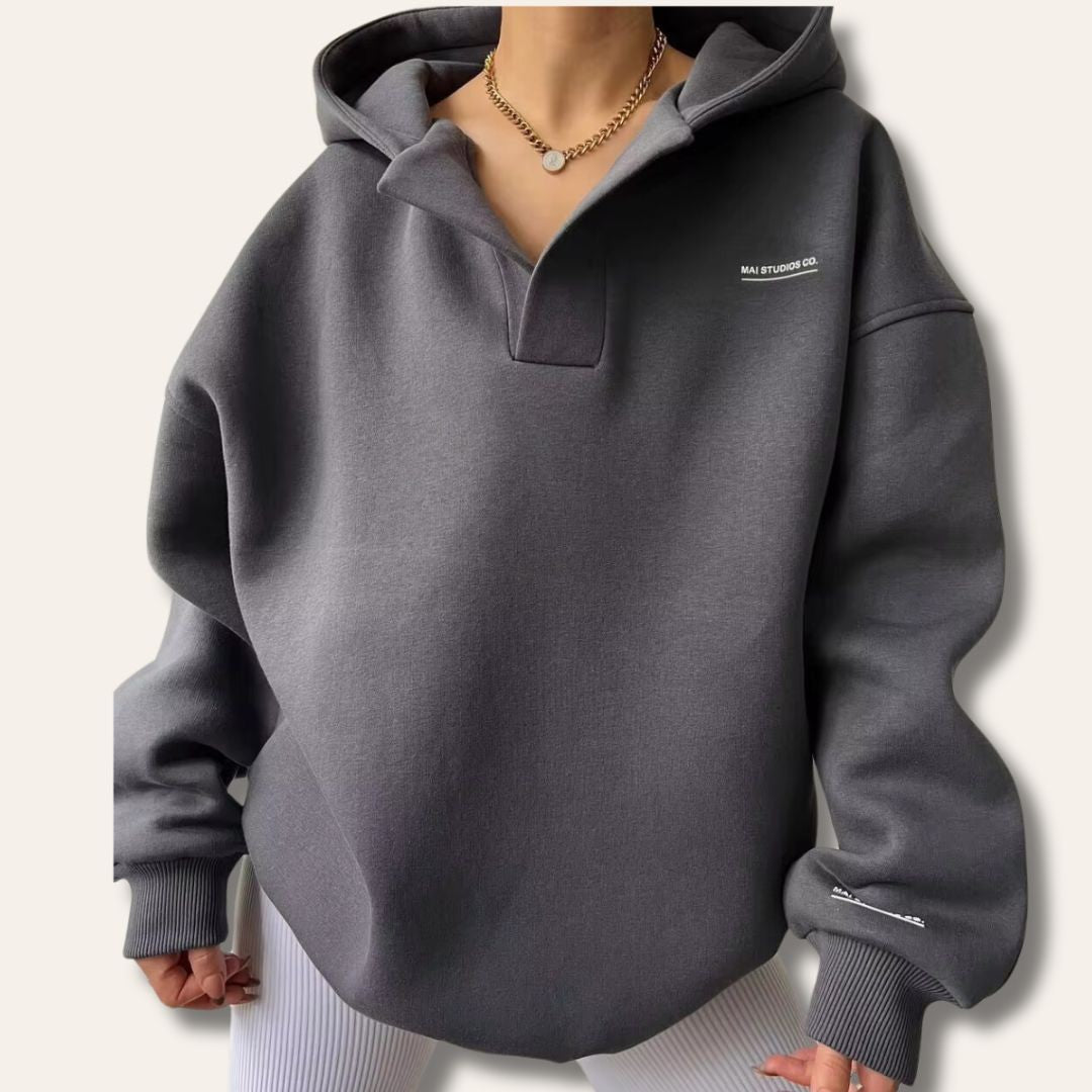 Wiktoria | Bluza z rozpiętym dekoltem V
