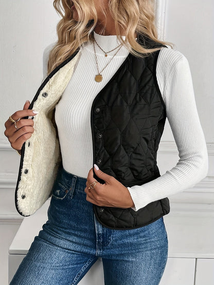 Wiktoria | Omkeerbaar gewatteerd bodywarmer
