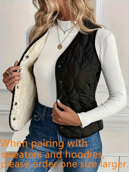 Wiktoria | Omkeerbaar gewatteerd bodywarmer