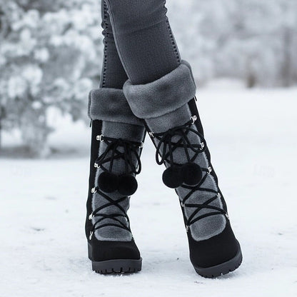 Zosia | Zimowe buty ze sznurowaniem