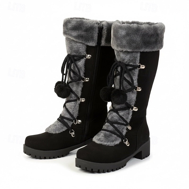 Zosia | Zimowe buty ze sznurowaniem