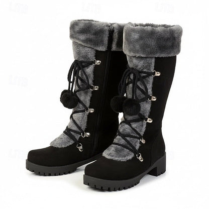 Zosia | Zimowe buty ze sznurowaniem