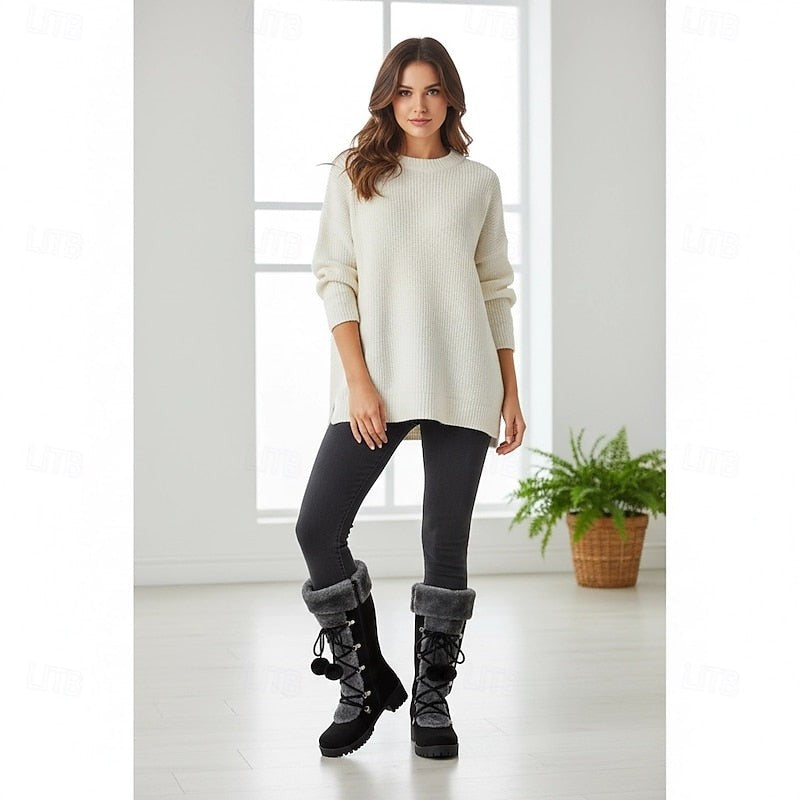 Zosia | Zimowe buty ze sznurowaniem