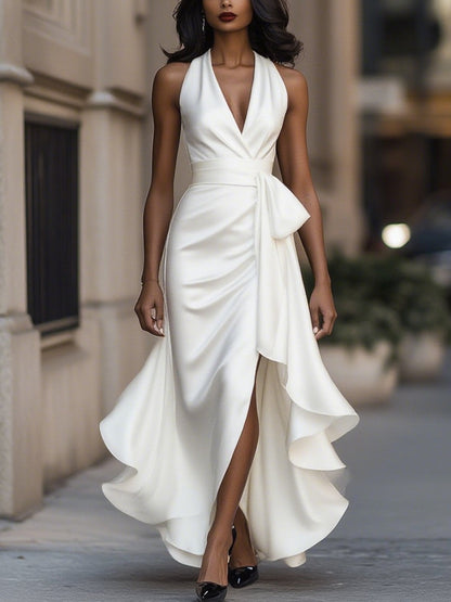 Zuzanna | Asymmetrische maxi-wikkeljurk
